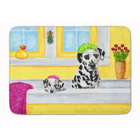 Carolines Treasures Bath Day Dalmatian Machine Washable Memory Foam Mat AMB1099RUG